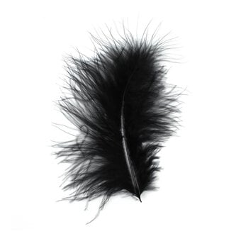 Black Marabou Feathers 3g image number 2