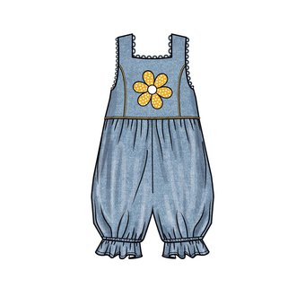 New Look Baby Romper and Dress Sewing Pattern 6738 image number 4
