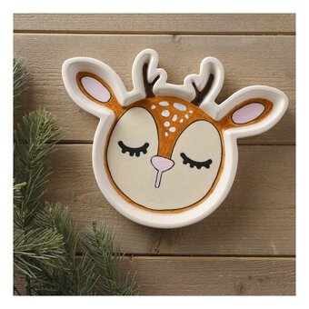 Paint Your Own Ceramic Reindeer Plate
