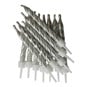Metallic Silver Candles 12 Pack image number 1
