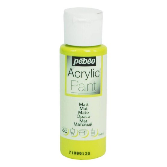 Pebeo Anise Green Matt Acrylic Craft Paint 59ml image number 1