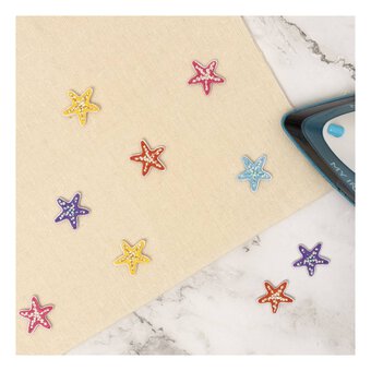 Mini Star Iron-On Motifs 10 Pack