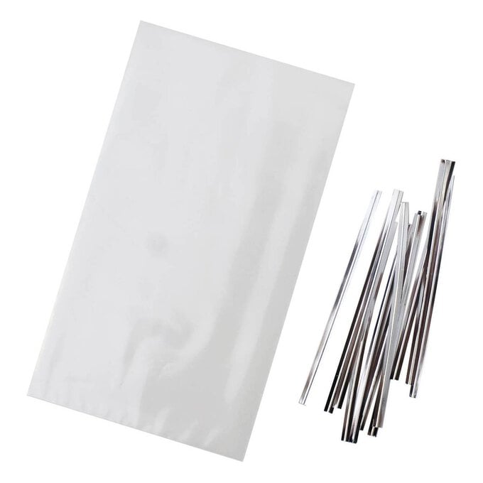 Clear Lollipop Bags with Ties 25 Pack image number 1