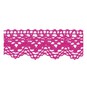 Cerise 25mm Scallop Cotton Lace Trim by the Metre image number 2