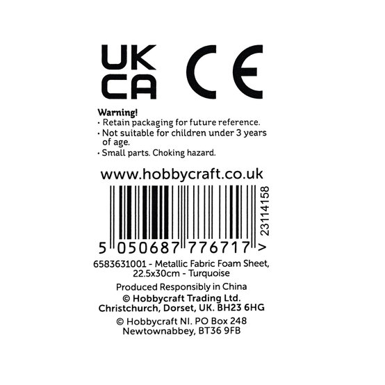 Turquoise Metallic Spot EVA Foam Sheet 22.5cm x 30cm image number 6