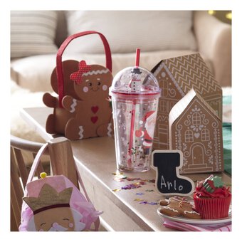 Gingerbread Felt Bucket