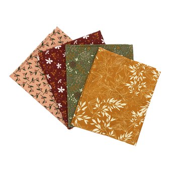 Countryside Flowers Cotton Fat Quarters 4 Pack