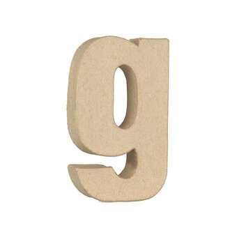 Lowercase Mini Mache Letter G