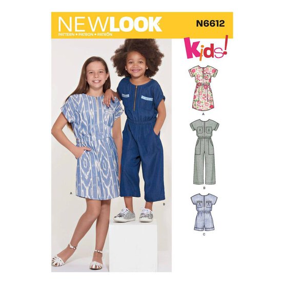 New Look Child&rsquo;s Jumpsuit Sewing Pattern N6612 image number 1