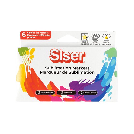 Siser Black Sublimation Markers 6 Pack image number 6