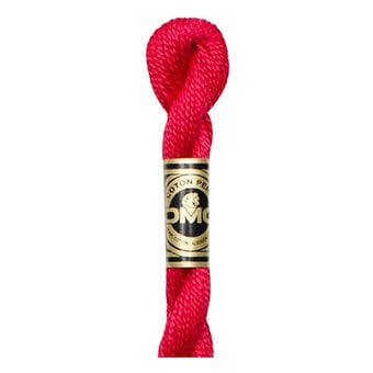 DMC Red Pearl Cotton Thread Size 5 25m (321)