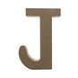 MDF Wooden Letter J 13cm image number 2