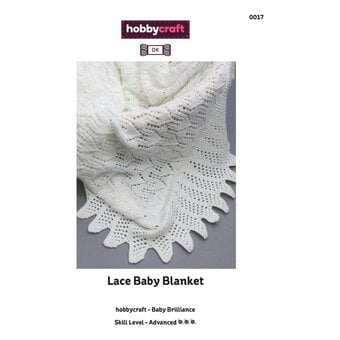 Baby Brilliance Lace Baby Blanket Digital Pattern 0017