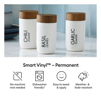 Cricut Black Permanent Shimmer Smart Vinyl 13 x 36 Inches