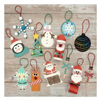 Mini Christmas Crafts Advent Kit 12 Pack