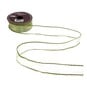 Green Wire Edge Organza Ribbon 25mm x 3m image number 2