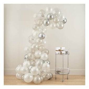 Create & Celebrate Silver Balloon Arch Kit