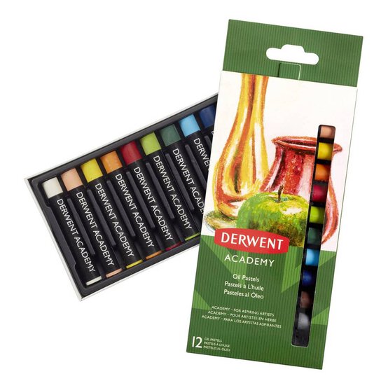 Derwent Academy Oil Pastels 12 Pack image number 1