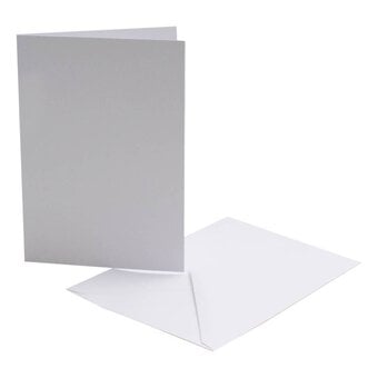 White Cards and Envelopes A6 6 Pack