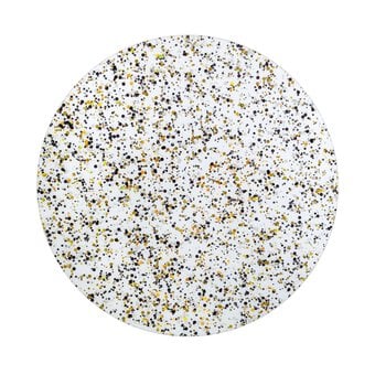 Black and Gold Glitter Round Acrylic Cake Board 10 Inches