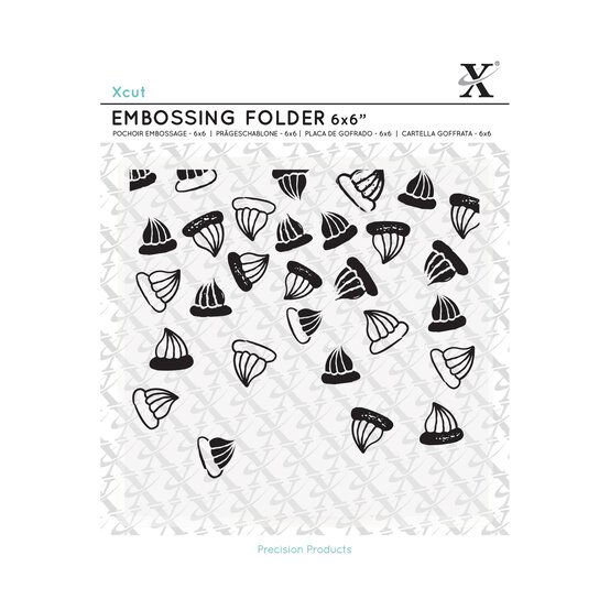 Xcut Sweet Treats Embossing Folder 6 x 6 Inches image number 1