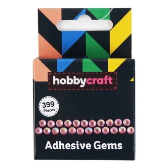 Pink Adhesive Gems 399 Pack