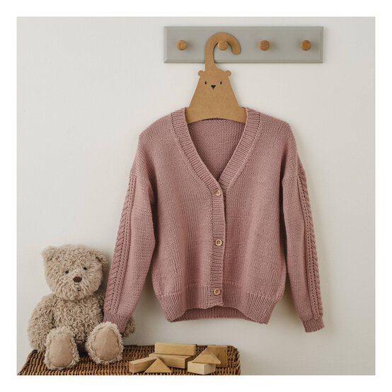 Knitcraft Child&rsquo;s Cable Sleeve Cardigan Digital Pattern 0349 image number 1