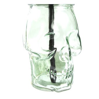 Clear Skull Drinking Jar