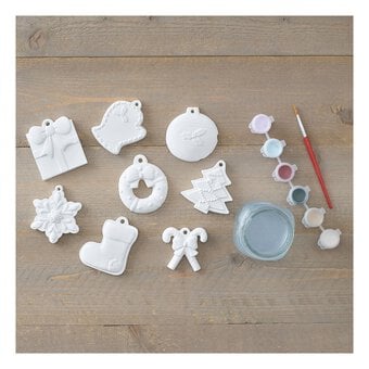 Paint Your Own Christmas Decorations Kit 8 Pack 