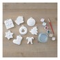 Paint Your Own Christmas Decorations Kit 8 Pack  image number 2