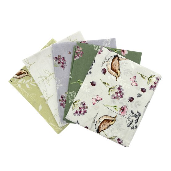 Nature’s Melody Cotton Fat Quarters 5 Pack image number 1
