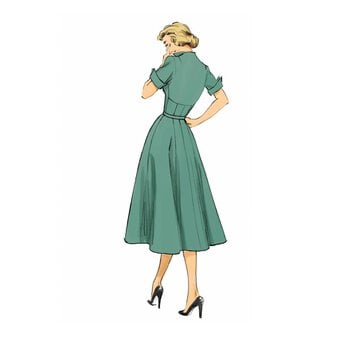 Butterick Vintage Dress Sewing Pattern B6018 (14-22) image number 4
