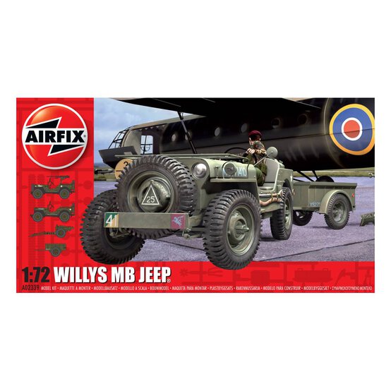 Airfix Willys MB Jeep Model Kit 1:76 image number 1