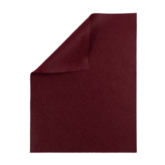 Cranberry Polyester Felt Sheet A4 image number 1