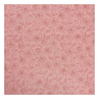 Dusky Pink Cotton Rose Blender Fabric by the Metre