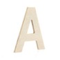 Small Wooden Letter A 6.5cm image number 1