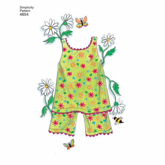 Simplicity Doll Clothing Sewing Pattern 4654 image number 5