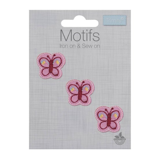 Trimits Butterfly Iron-On Motifs 3 Pack image number 1