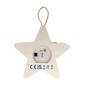 Light-Up Wooden Hanging Snowflake Decoration 10.5cm image number 3
