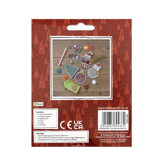 Make Your Own Gem Art Decoration Kit 5 Pack  image number 7
