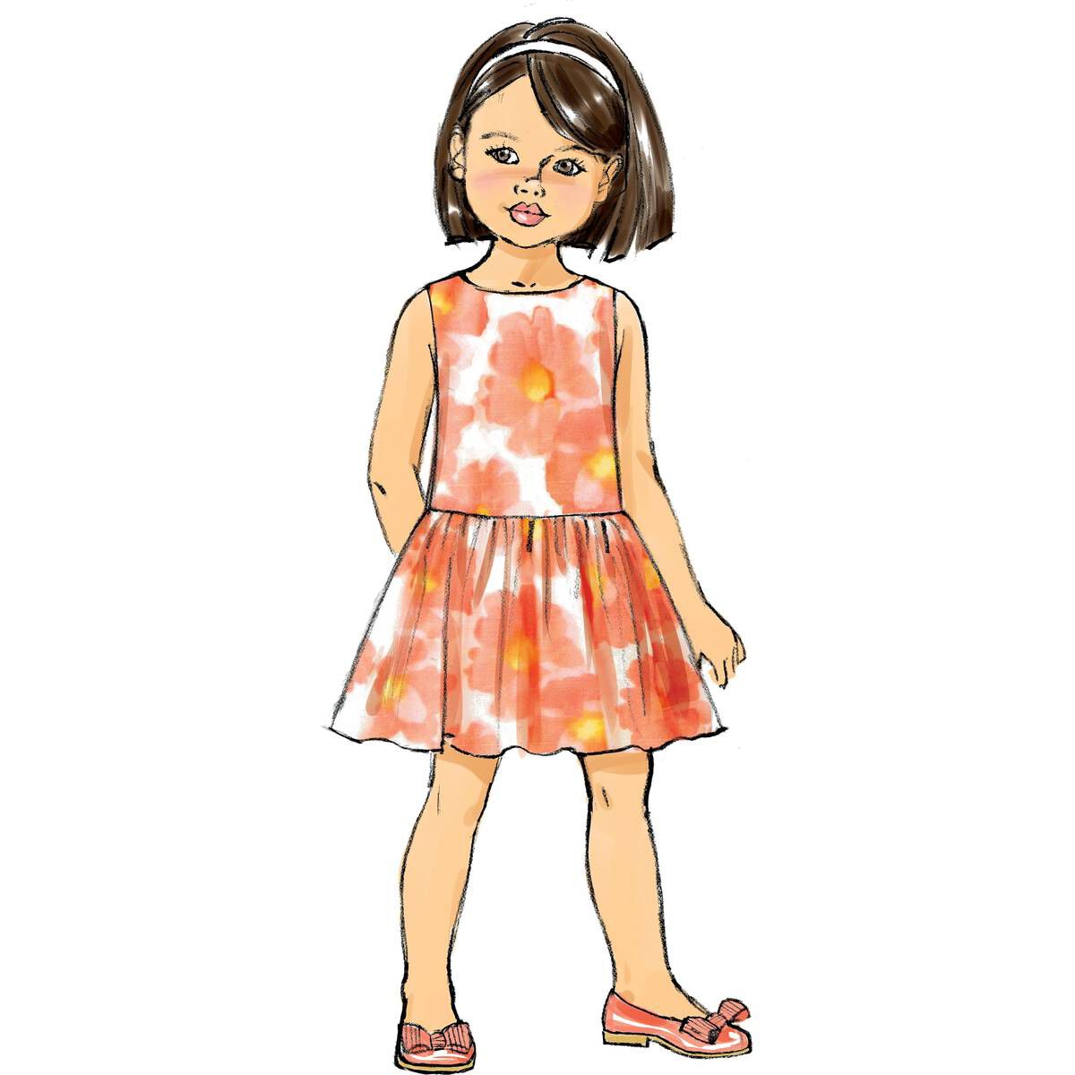 Butterick Kids’ Dress Sewing Pattern B6201 (6-8) | Hobbycraft