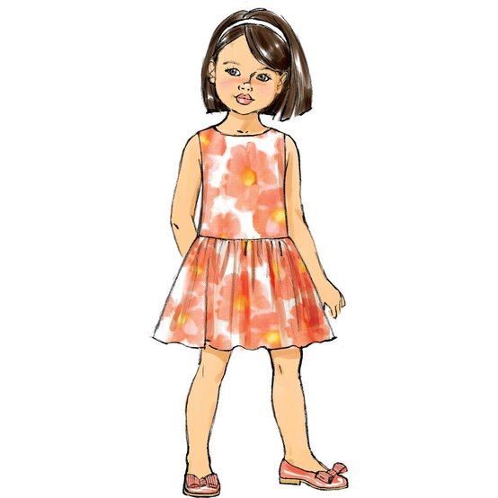 Butterick Kids&rsquo; Dress Sewing Pattern B6201 (6-8) image number 5