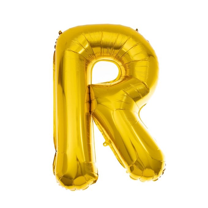 Extra Large Gold Foil Letter R Balloon image number 1