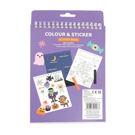 Halloween Colour and Sticker Activity Book image number 5