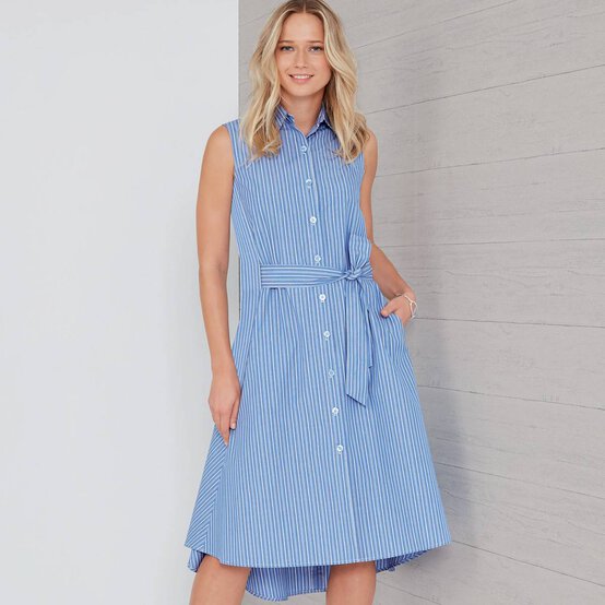 New Look Women's Shirt Dress Sewing Pattern N6654 image number 5