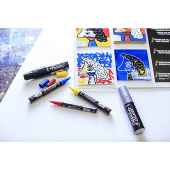 Pebeo 4Artist Basic Colour Markers Set 5 Pack image number 3