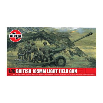 Airfix British 105mm Light Field Gun Model Kit 1:76