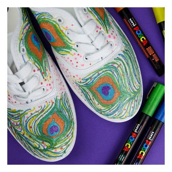 Uni-ball Posca Warm Glitter PC-3M Marker Pens 4 Pack image number 3