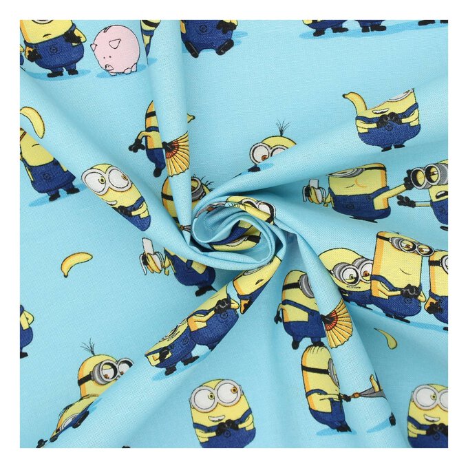 Minions Mischief Cotton Fabric by the Metre image number 1