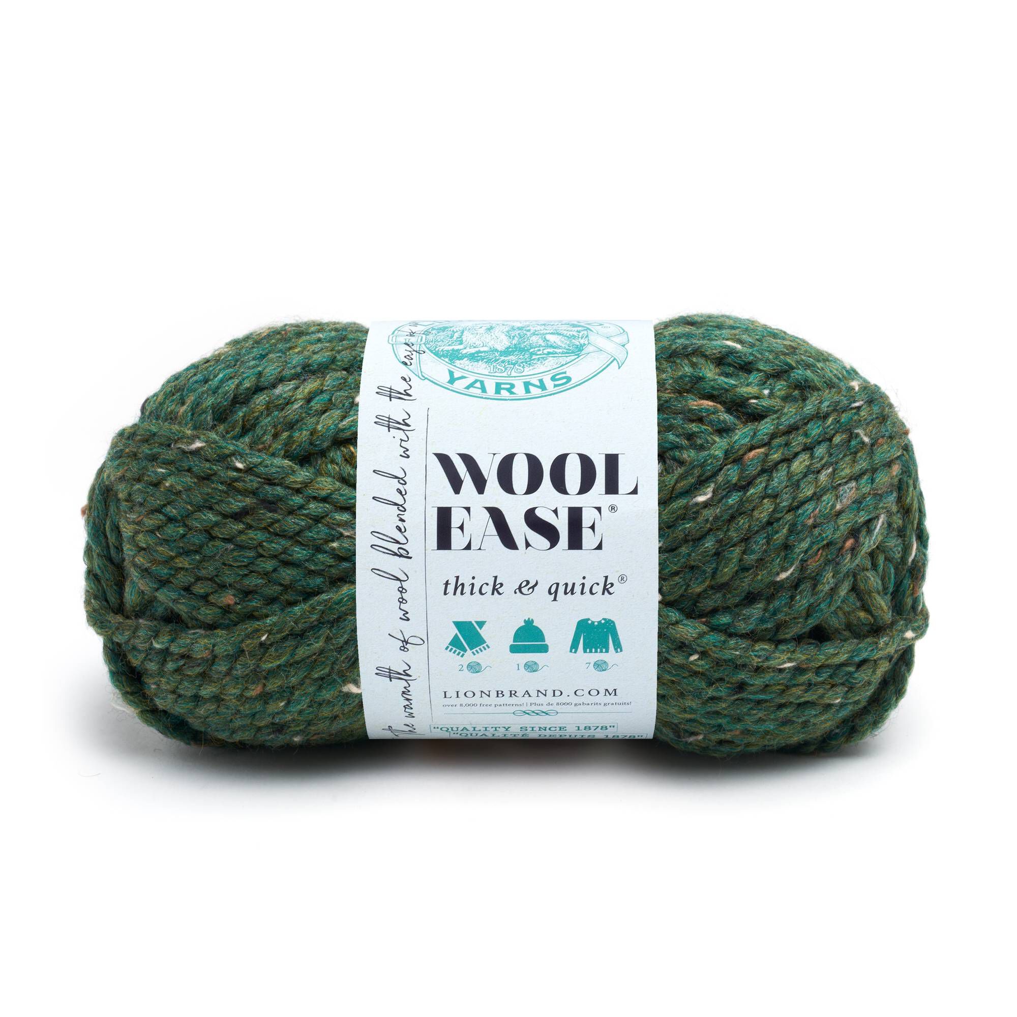 Lion Brand Kale Wool-Ease Thick & Quick Yarn 170g | Hobbycraft